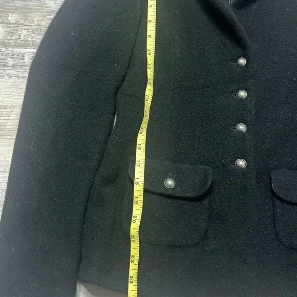 Women’s Talbots Italian Wool Black Blazer Jacket Size 4 - Picture 8 of 10